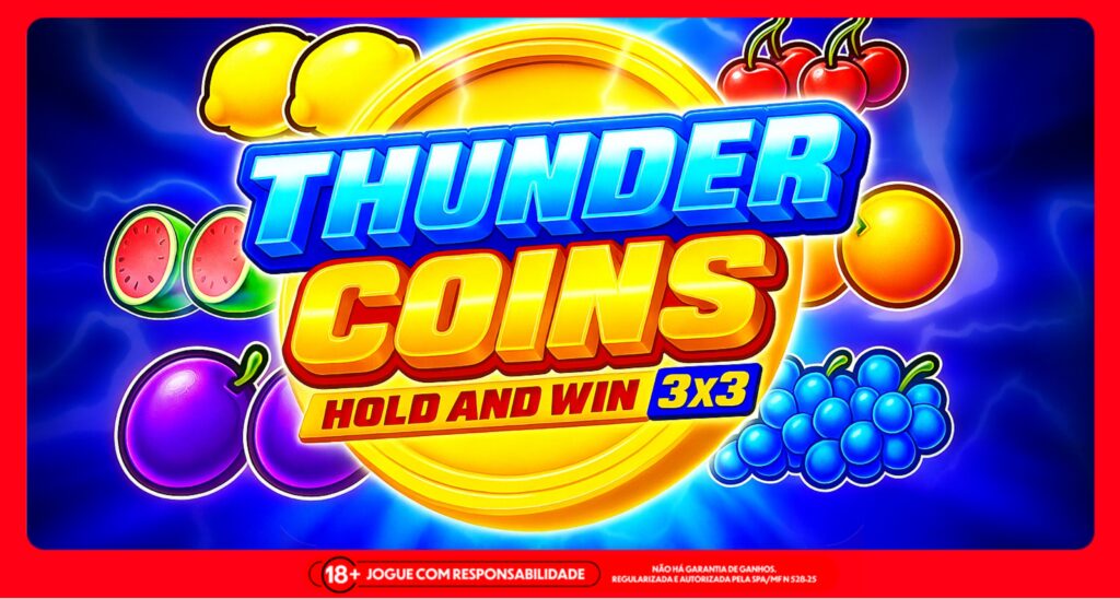 Imagem ilustrativa do jogo online Thunder Coins Hold and Win. Foto: Divulgação