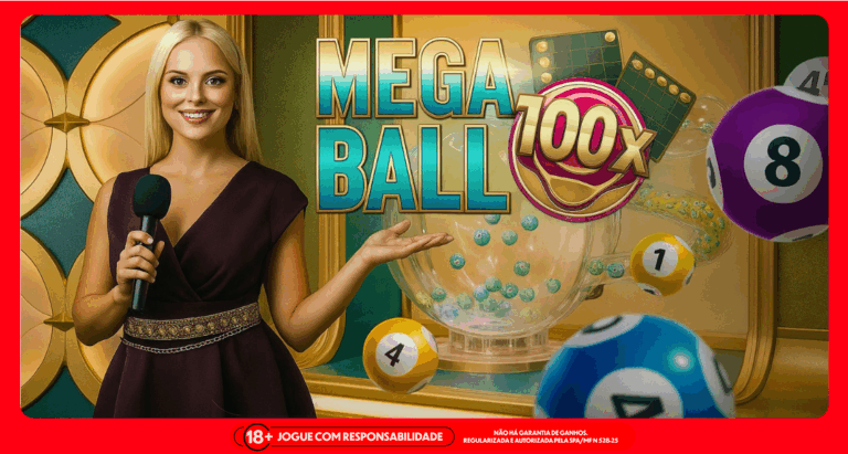Imagem ilustrativa sobre o jogo Mega Ball gerada com IA.