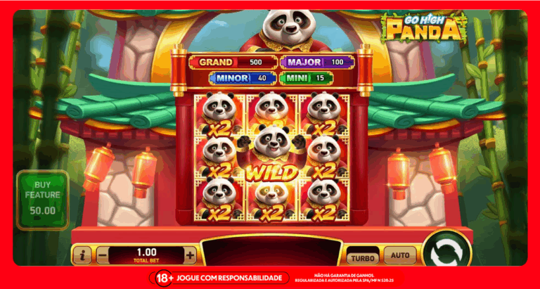 Imagem ilustrativa do Go High Panda. Foto: Divulgação/Ruby Play