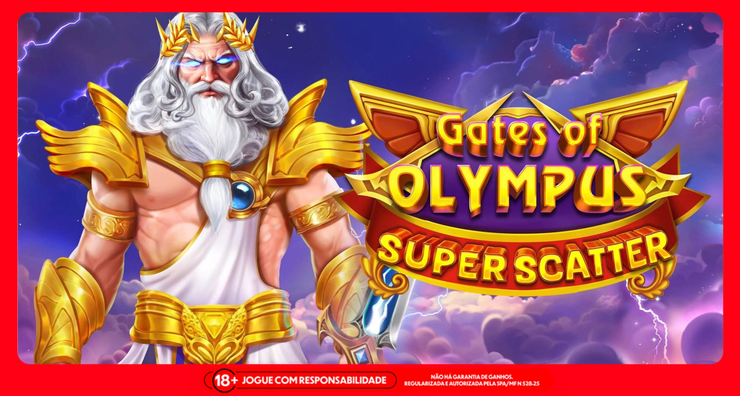 Imagem ilustrativa do Gates of Olympus Super Scatter. Foto: Divulgação/Pragmatic Play