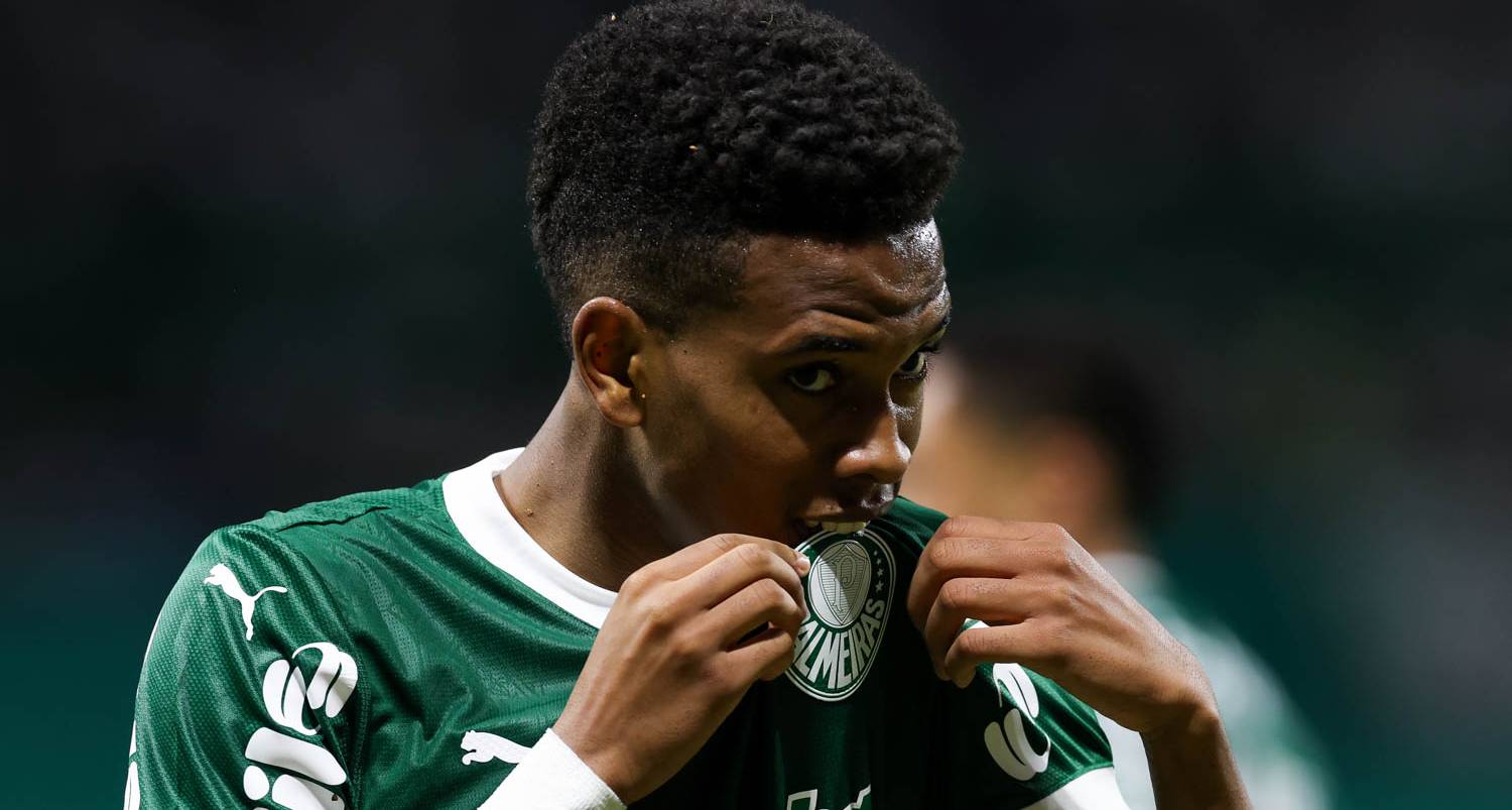 Estêvão, atacante do Palmeiras, um dos times classificados para as oitavas de final da Copa do Brasil 2025. Foto: Cesar Greco/Palmeiras