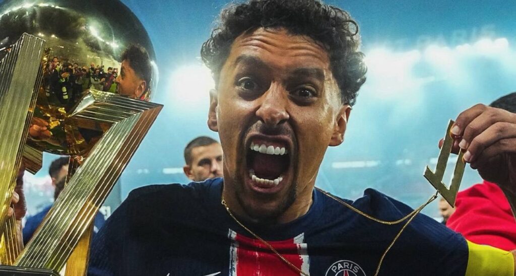 O brasileiro Marquinhos, do PSG, é peça confirmada na final da Champions League contra a Inter de Milão. Foto: Instagram/PSG