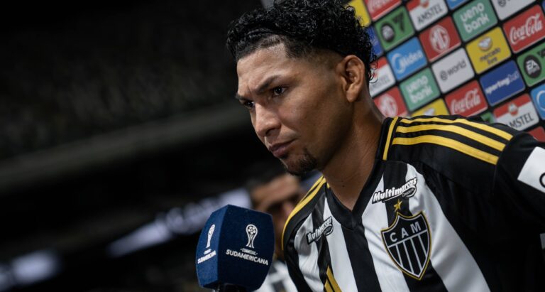 Rony, atacante do Atlético-MG, em entrevista. Foto: Pedro Souza/Atlético