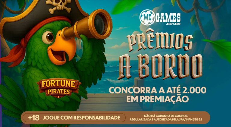 Imagem ilustrativa do torneio do Fortune Pirates da MC Games