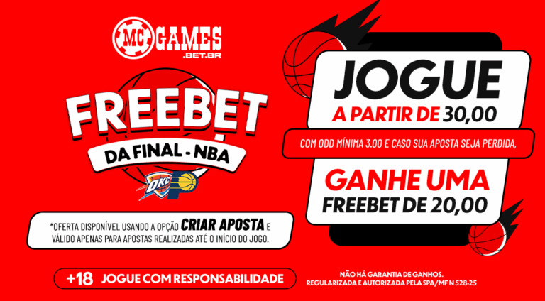 Imagem ilustrativa da Promoção Freebet NBA