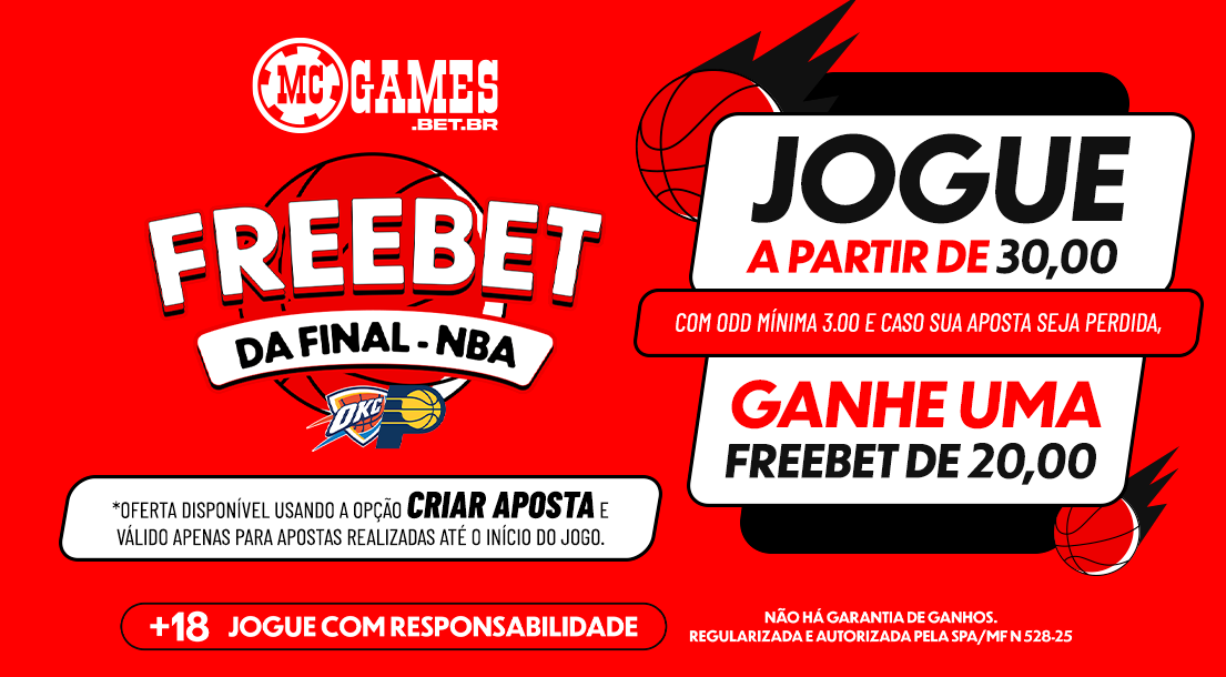 Imagem ilustrativa da Promoção Freebet NBA
