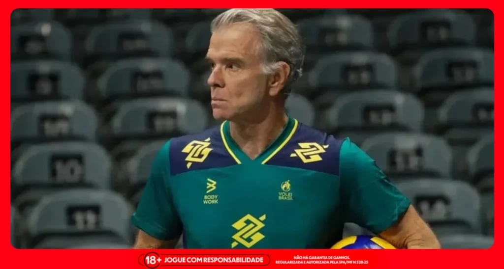 Bernardinho, técnico da Seleção Brasileira Masculina de Vôlei. Foto: Divulgação/CBV