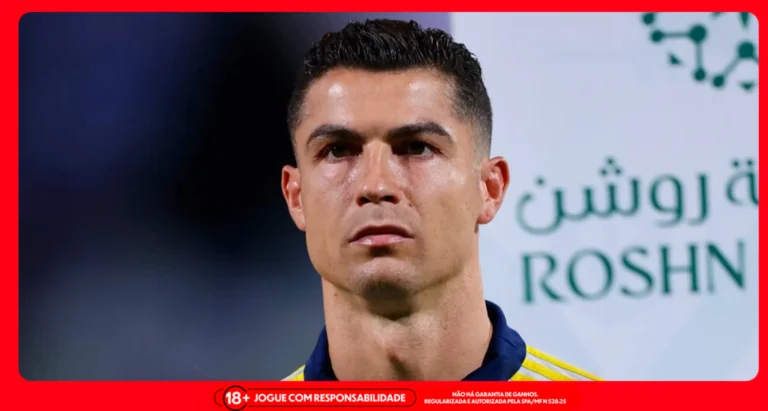 Imagem do rosto do jogador Cristiano Ronaldo. Foto: Instagram/CR7
