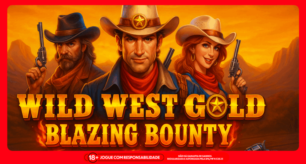 Imagem ilustrativa do jogo o lançamento de Wild West Gold Blazing Bounty