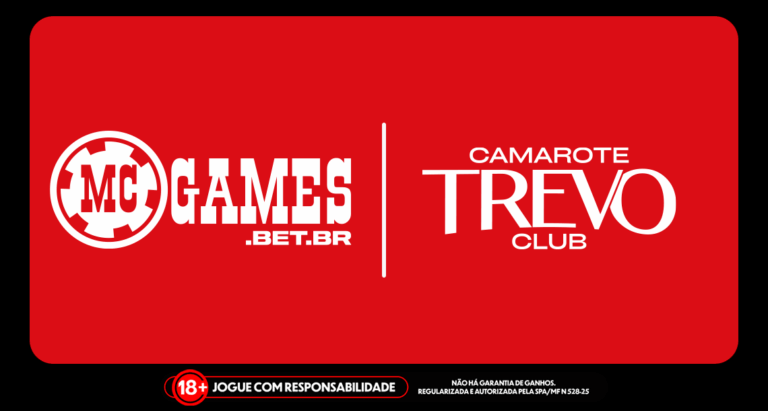 Imagem ilustrativa da parceria entre a MC Games e o Camarote Trevo Club