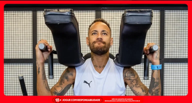 Neymar em treinamento de musculação. Foto: Instagram/Neymar