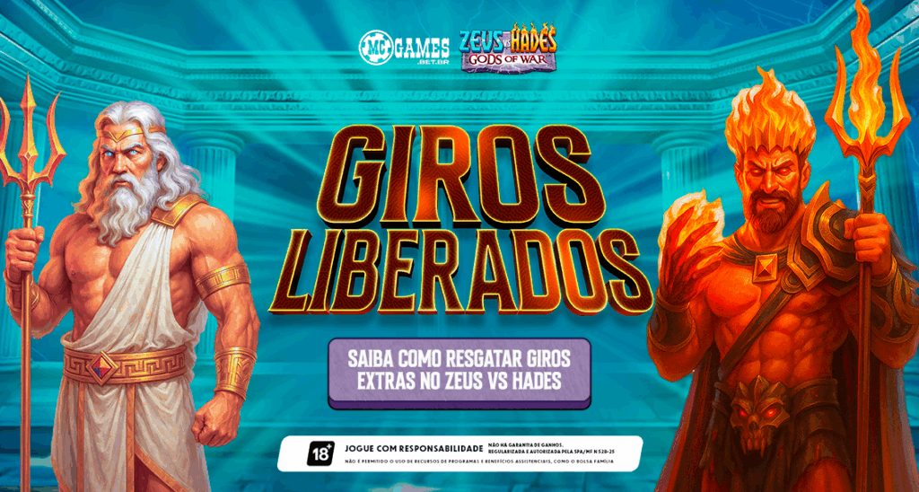 Imagem ilustrativa dos Giros Grátis de Zeus vs Hades