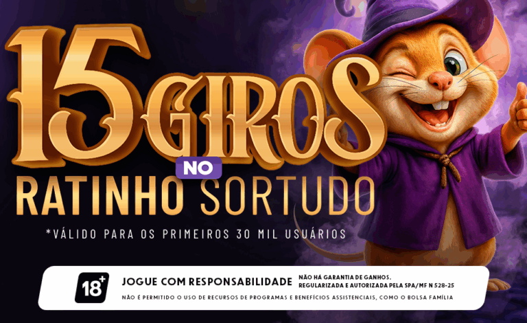 Imagem ilustrativa dos giros grátis em Ratinho Sortudo