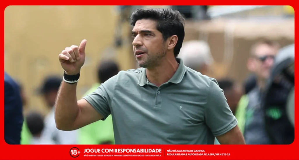 Imagem ilustrativa do técnico Abel Ferreira, do Palmeiras, um dos brasileiros na Libertadores. Foto: Cesar Greco/Palmeiras