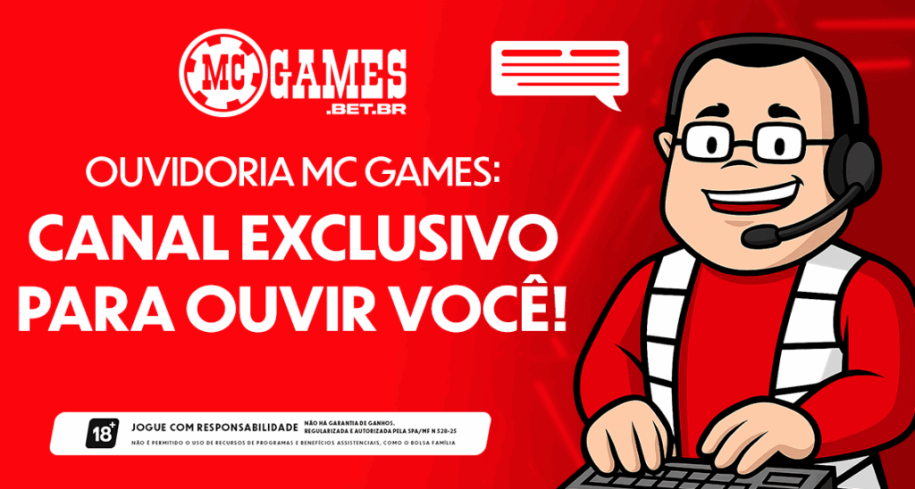 Imagem ilustrativa do canal de ouvidoria da MC Games