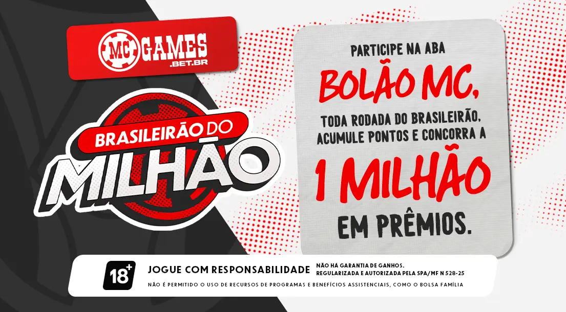 Imagem ilustrativa sobre o Bolão da MC Games do Brasileirão