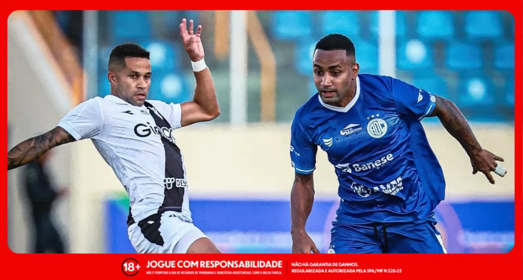 Lance do jogo entre Confiança x Ponte Preta pela Série C 2025. Foto: Instagram/Confiança