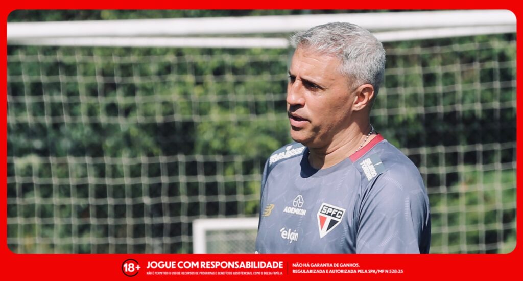 Imagem ilustrativa do técnico Hernán Crespo, do São Paulo para o texto sobre as Turbinadas MC. Foto: Erico Leonan/São Paulo