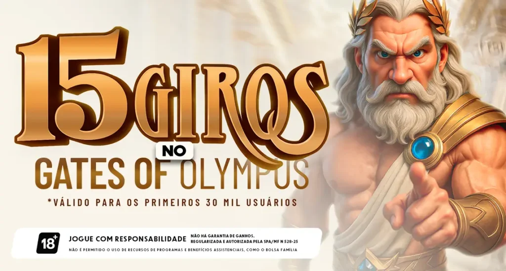Imagem ilustrativa da promoção do Gates Of Olympus na MC Games