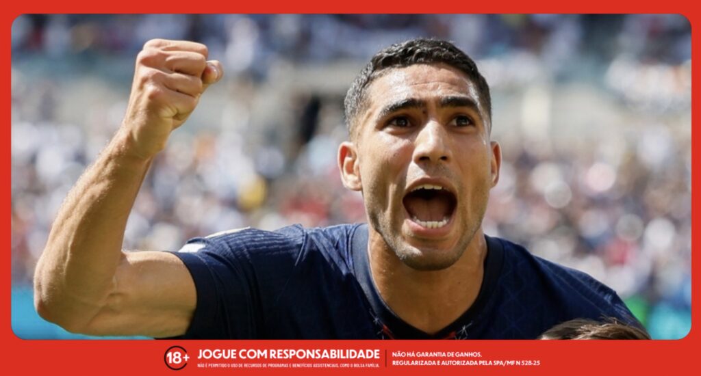 Hakimi, lateral-direito do Paris Saint-Germain. Foto: Instagram/PSG