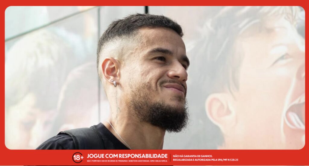 Imagem ilustrativa de Philippe Coutinho para a matéria sobre as Super Odds de Vasco x CSA. Foto: Mateus Lima/Vasco