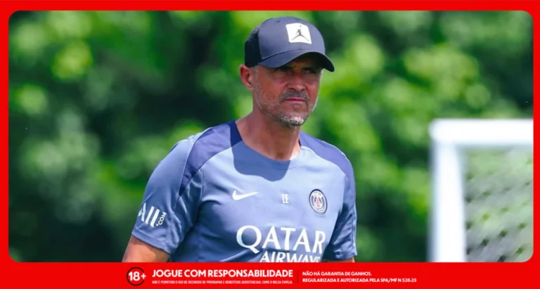 Luis Enrique, técnico do Paris Saint-Germain. Foto: Instagram/PSG
