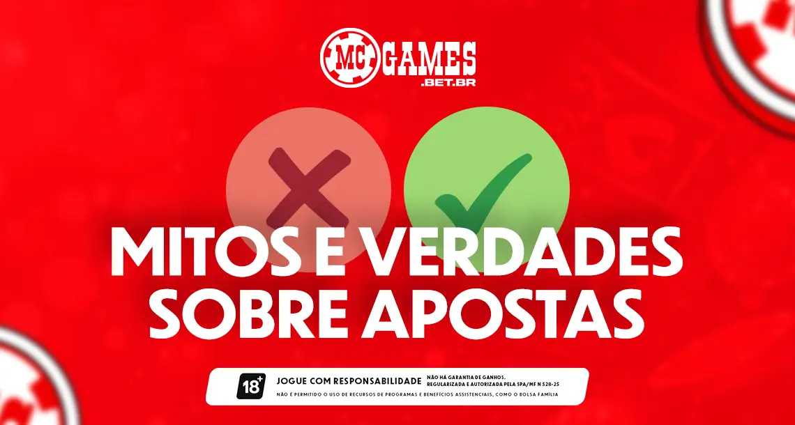 Imagem ilustrativa sobre os mitos e as verdades nas apostas