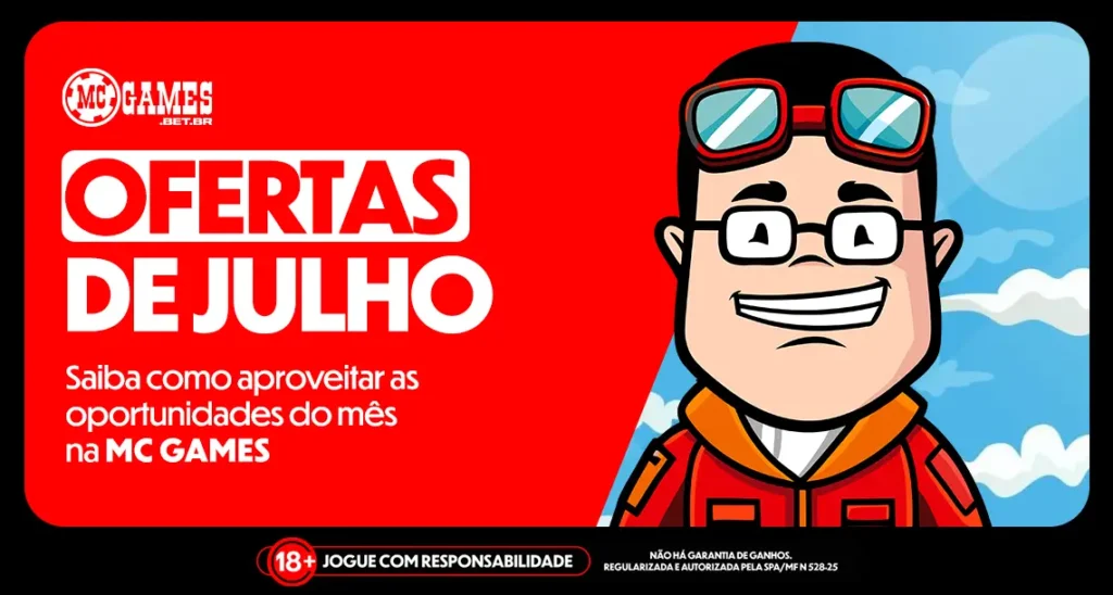 Imagem ilustrativa sobre as ofertas de julho na MC Games