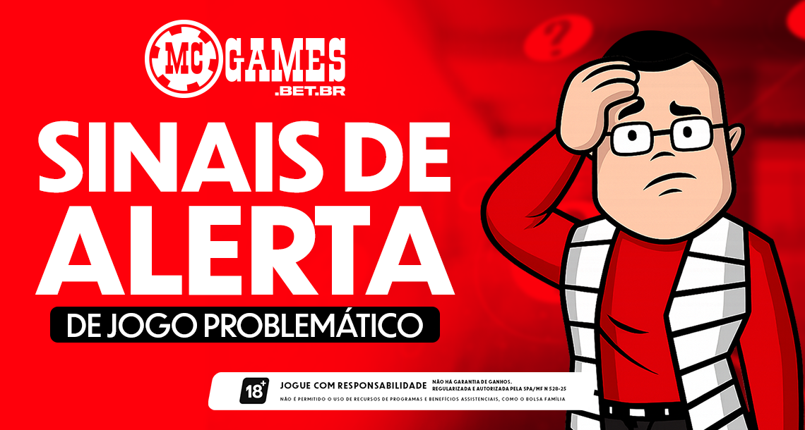 Imagem ilustrativa de sinais de alerta do jogo problemático