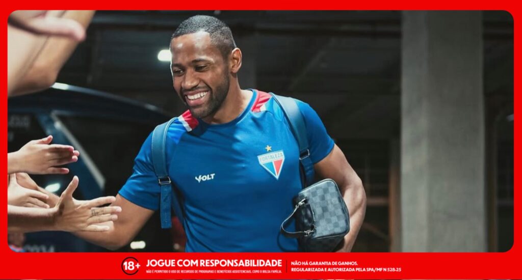 Tinga, jogador do Fortaleza, mandante do clássico contra o Bahia. Foto: Mateus Latif/FEC