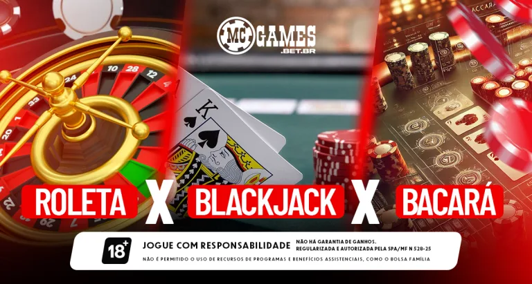 Cassino ao vivo: como funcionam roleta, blackjack e bacará online