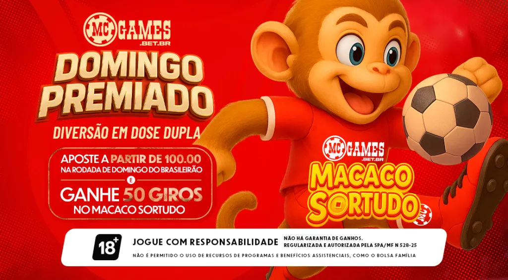 Imagem ilustrativa sobre a ação "Domingo Premiado" da MC Games