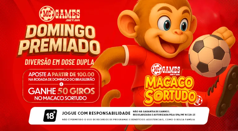 Imagem ilustrativa sobre a ação "Domingo Premiado" da MC Games