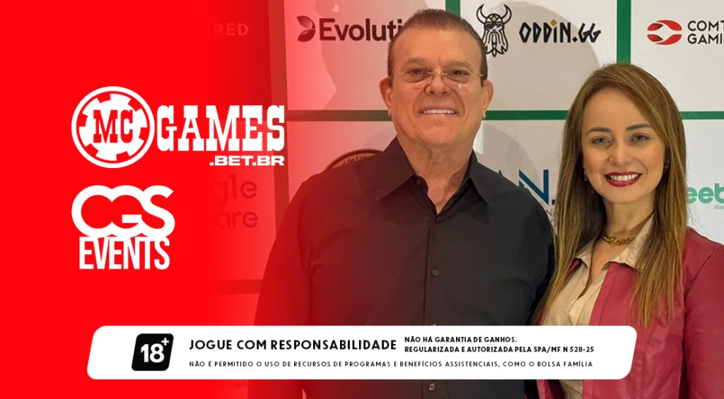 Carlos Silva, Presidente da MC Games, e Camila Silva, CMO.