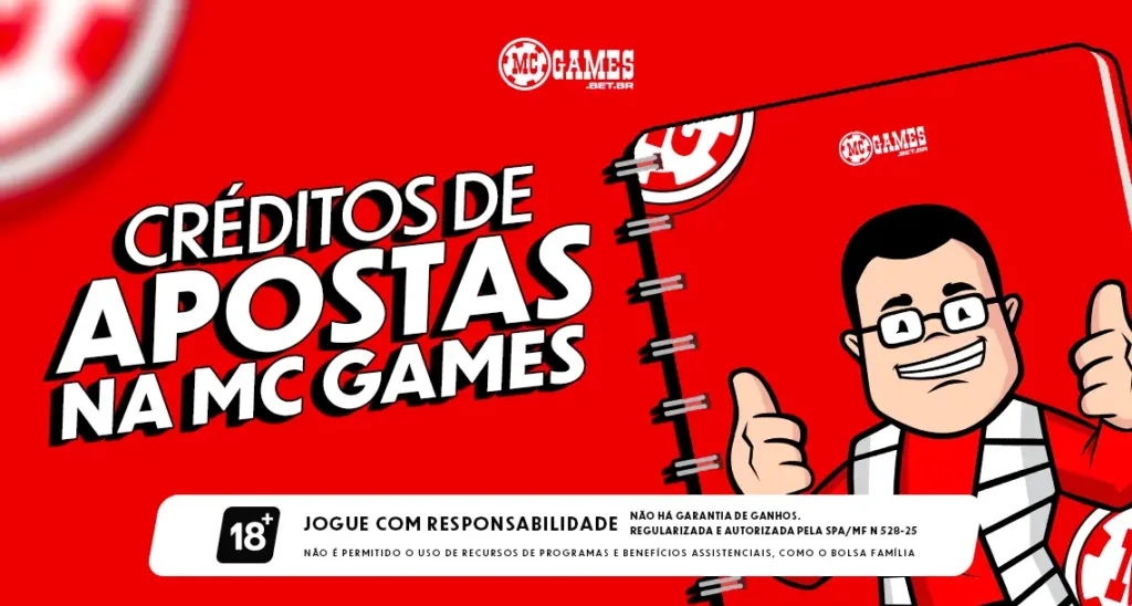 A MC Games oferece crédito de apostas aos usuários em determinadas promoções