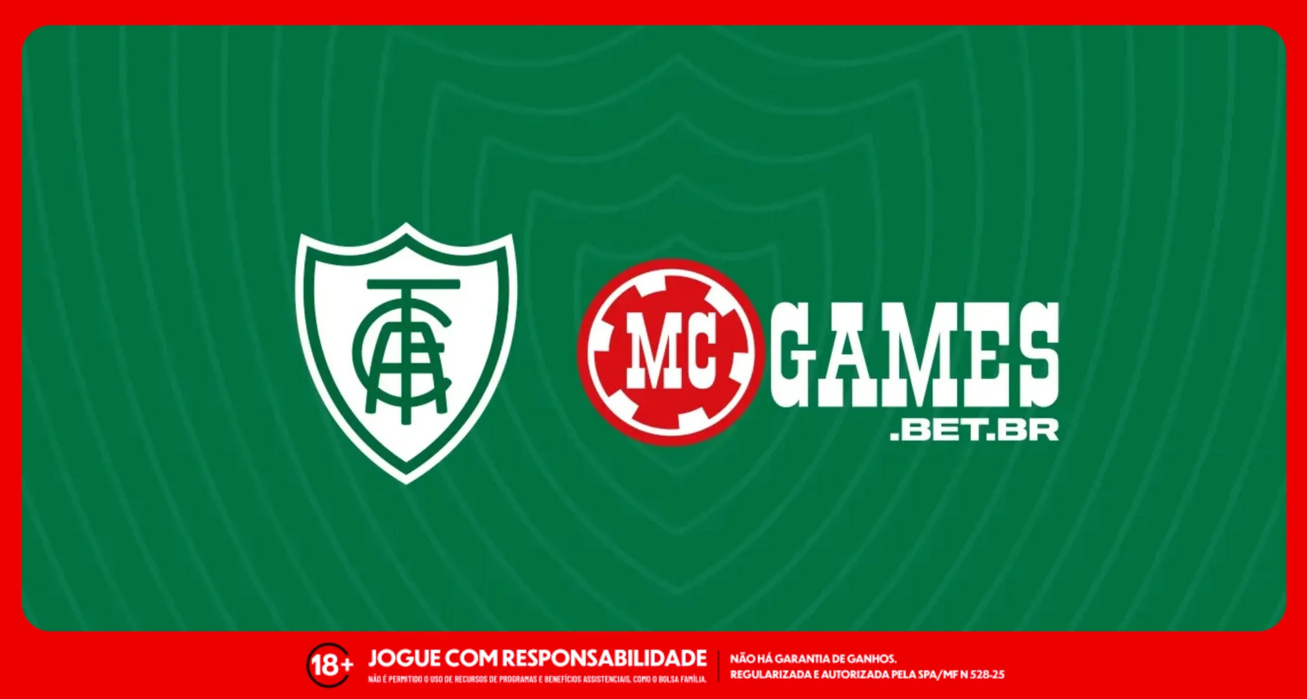 Imagem ilustrativa da parceria entre a MC Games e o América
