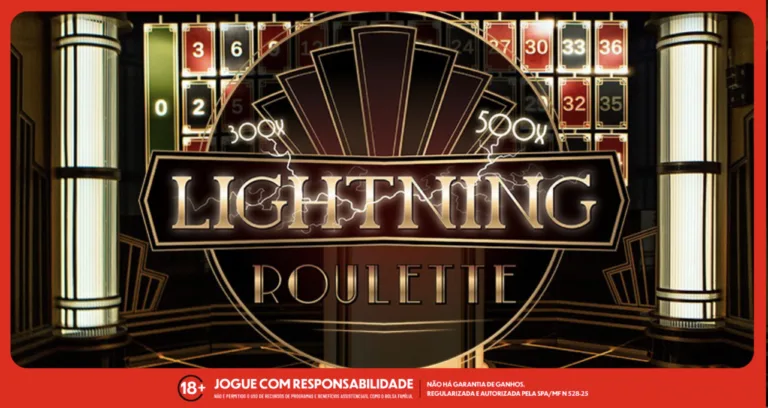 Imagem ilustrativa do Lighting Roulette, um dos jogos de roleta da Evolution Gaming