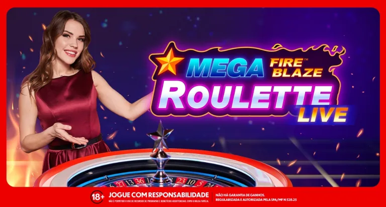 Imagem ilustrativa de Mega Fire Blaze Roulette Live. Foto: Divulgação/Playtech