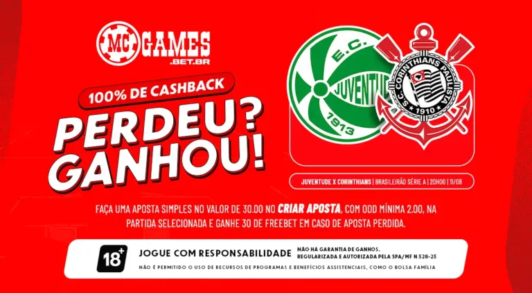 Imagem ilustrativa da nova rodada da promoção "Perdeu? Ganhou!" da MC Games
