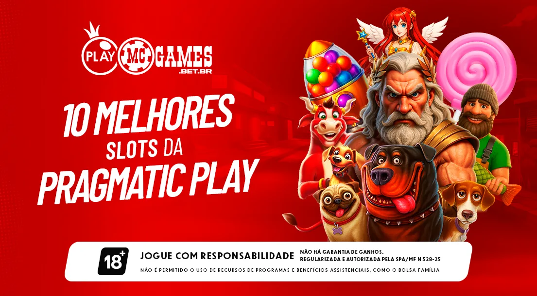 Imagem ilustrativa para a matéria sobre os 10 melhores jogos da Pragmatic Play na MC Games