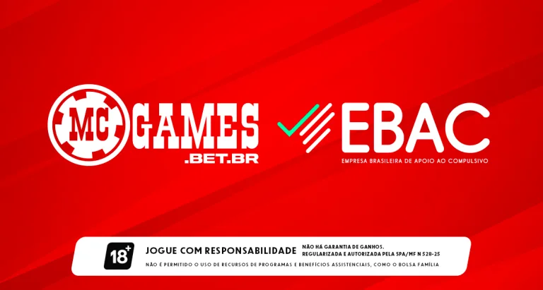 Imagem das logomarcas da MC Games e EBAC