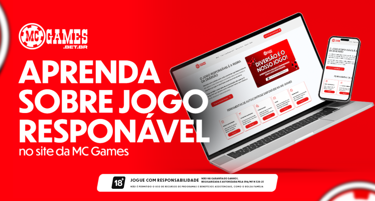 Imagem ilustrativa do novo portal de Jogo Responsável