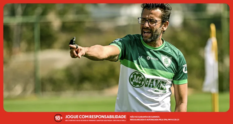 Alberto Valentim, técnico do América-MG. Foto: Mourão Panda/América-MG