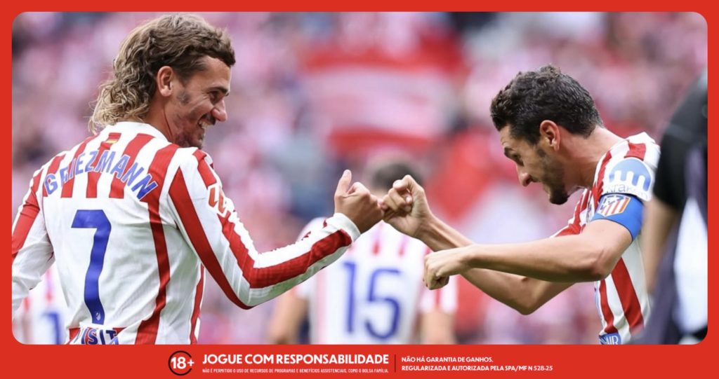 Griezmann em comemoração de gol para o Atlético de Madrid. Foto: Instagram/A. de Madrid