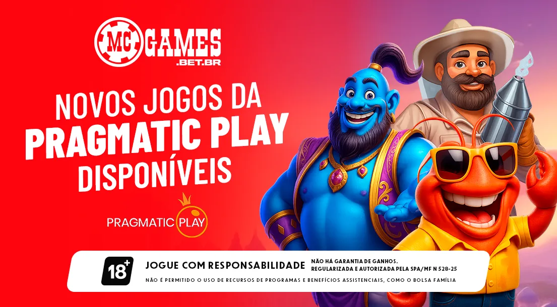 Imagem ilustrativa sobre os novos slots da Pragmatic Play na MC Games