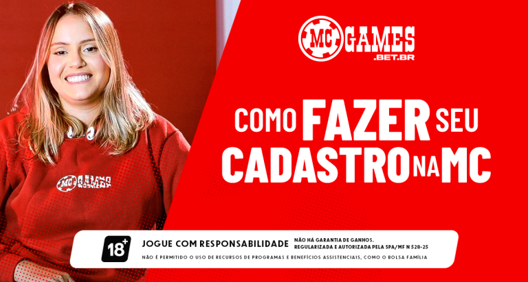 Confira o passo a passo de como se cadastrar na MC Games