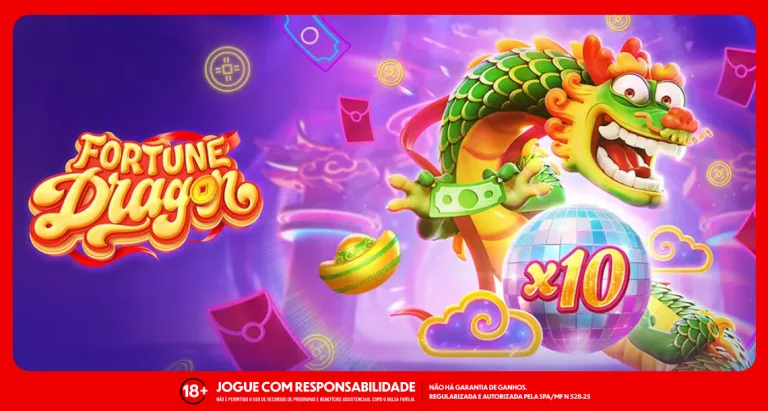 Missão do dia: Desbloqueie 10 Giros no Fortune Dragon