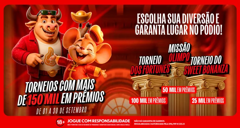Imagem ilustrativa do Torneio dos Fortunes, Missão Olimpo e do Torneio do Sweet Bonanza