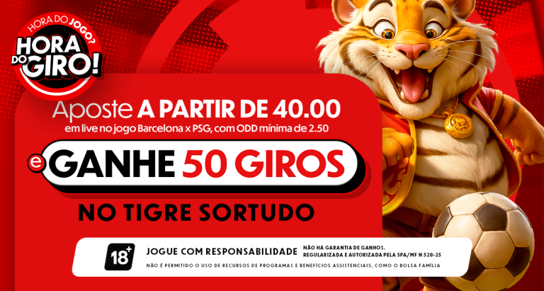 Imagem ilustrativa da promoção "Hora do jogo? Hora do Giro!" da MC Games