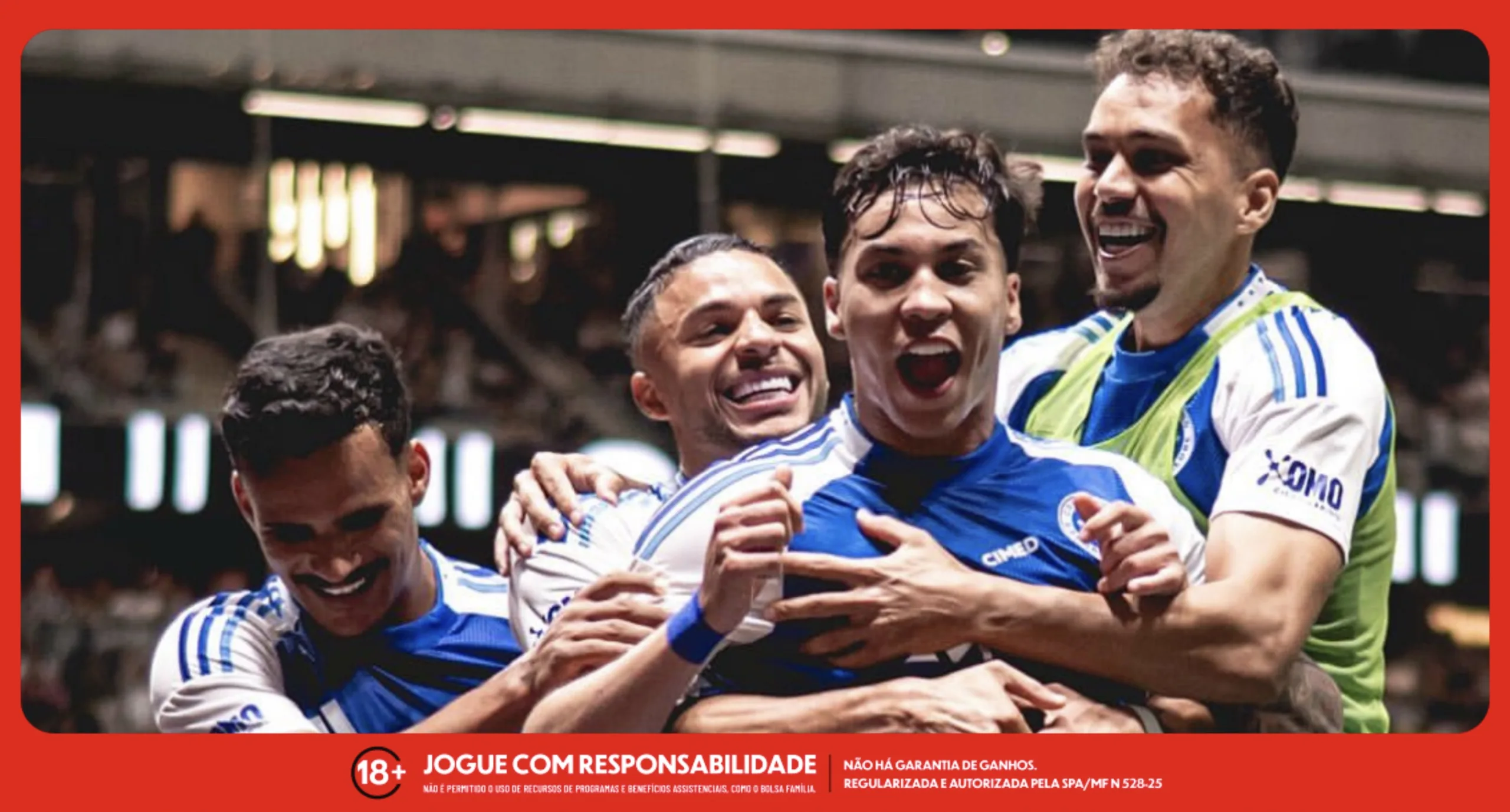 Imagem ilustrativa para matéria das Super Odds de Kaio Jorge em comemoração de gol pelo Cruzeiro. Foto: K9/Instagram